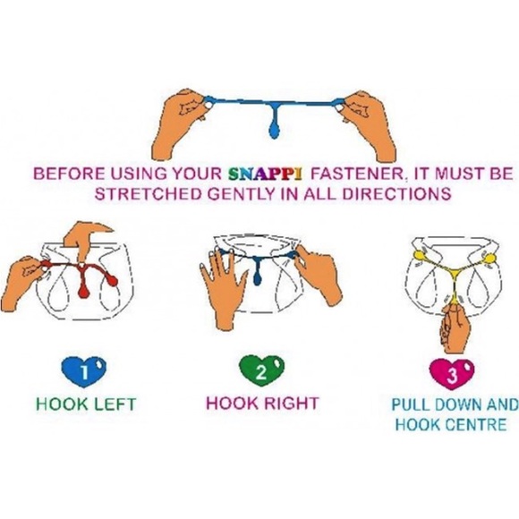 Snappi Accessories Snappi Cloth Diaper Fastener Lot 6 Count Poshmark